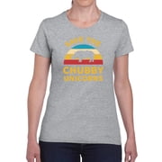 Save The Chubby Unicorns Design Shaped T-Shirt Women -GoatDeals Designs, Female Large
