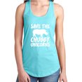 thumbnail image 1 of Save The Chubby Unicorns Racerback Tank, 1 of 3