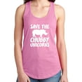 thumbnail image 1 of Save The Chubby Unicorns Racerback Tank, 1 of 3