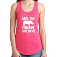 thumbnail image 1 of Save The Chubby Unicorns Racerback Tank, 1 of 2