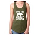 thumbnail image 1 of Save The Chubby Unicorns Racerback Tank, 1 of 3