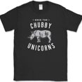 thumbnail image 1 of Save The Chubby Unicorns T-Shirt Funny Rhino Animal Humor Gift Tee - Black, S, 1 of 1