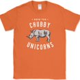 thumbnail image 1 of Save The Chubby Unicorns T-Shirt Funny Rhino Animal Humor Gift Tee - Orange, 4XL, 1 of 1