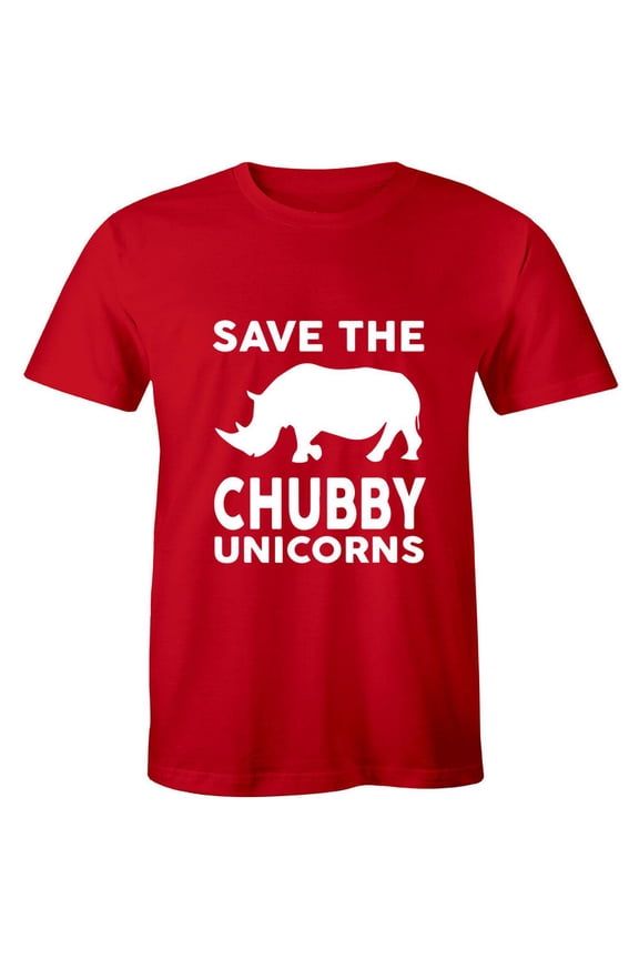Save The Chubby Unicorns T Shirt Rhino With A Play On Unicorn Shirt All Size S-5Xl