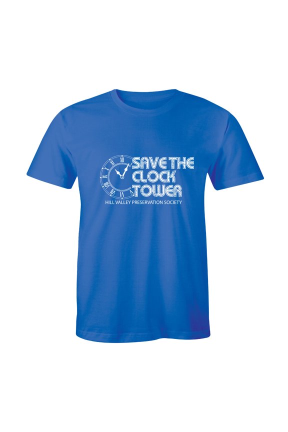 Save The Clock Tower Hill Valley Preservation Society Men'S T-Shirt All Size S-5Xl