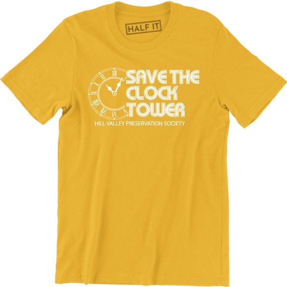 Save The Clock Tower Hill Valley Preservation Society Men's Tee Shirt