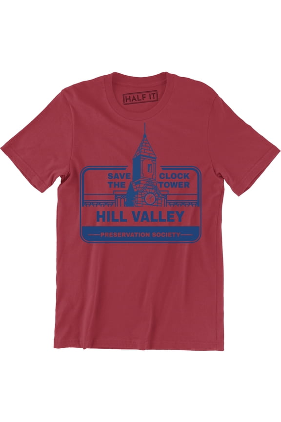 Save The Clock Tower Hill Valley Preservation Society Slogan Gift Men's T-Shirt