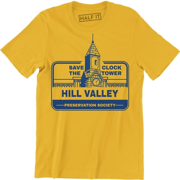 Save The Clock Tower Hill Valley Preservation Society Slogan Gift Men's T-Shirt