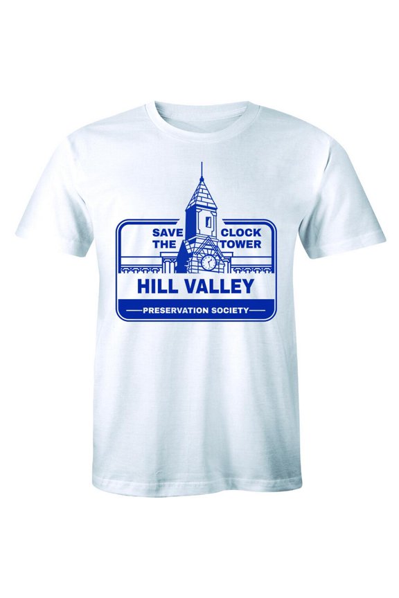 Save The Clock Tower Hill Valley Preservation Society Slogan Men'S T-Shirt All Size S-5XL