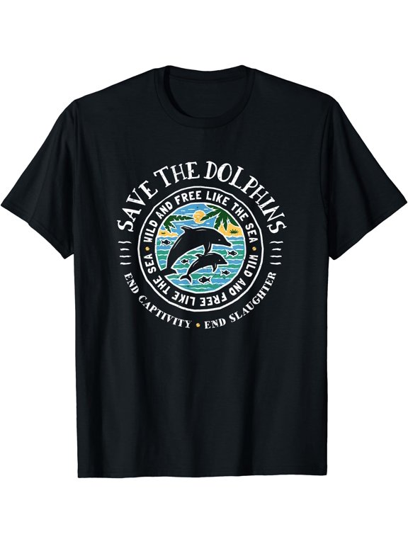 Save The Dolphins Conservation End Captivity T-Shirt