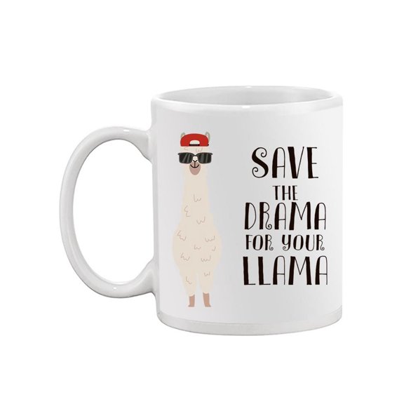 Save The Drama For Your Llama Mug - SPIdeals Designs,