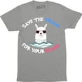 thumbnail image 1 of Save The Drama for Your LLama Cute Adorable Animal Slogan Men's T-Shirt, 1 of 4