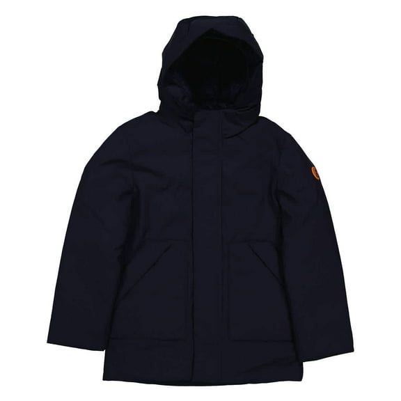 Save The Duck Boys Navy Blue Albi Hooded Parka, Size 8Y