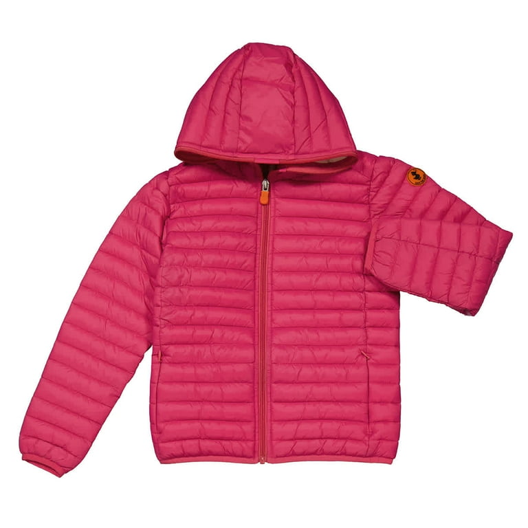 Save The Duck Girls Gem Pink Ana Down Puffer Jacket Size 4