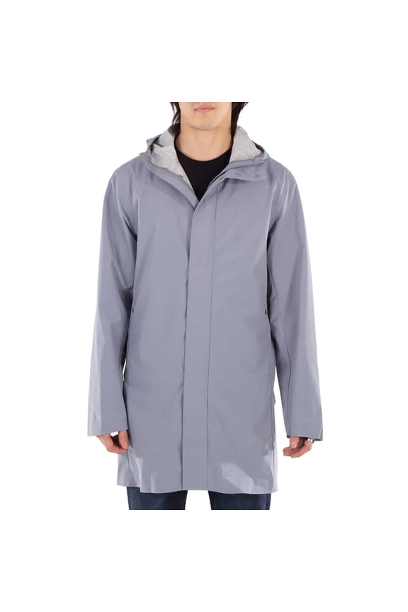 Jas Dacey Logo-Patch Hooded Jacket, Size Medium