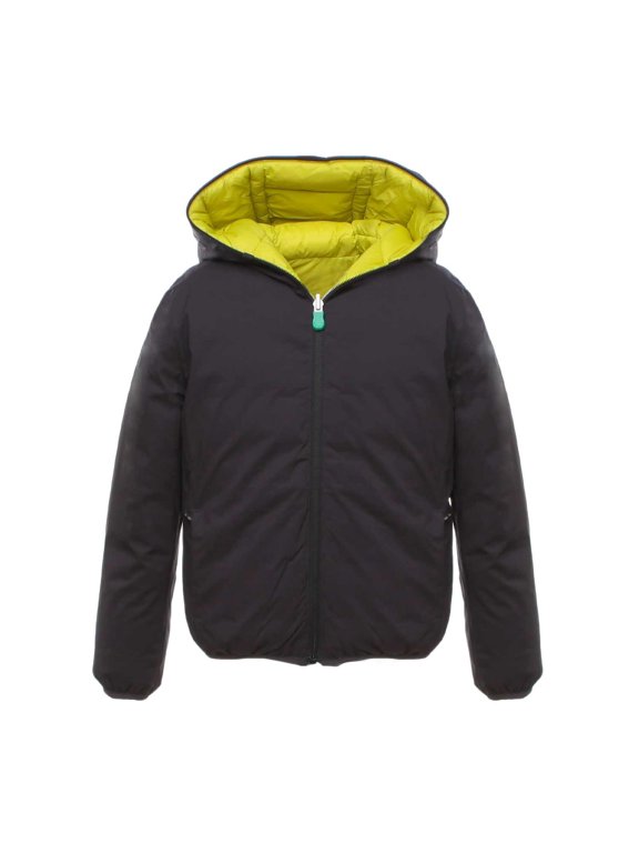 Kids Black Double-Face Down Jacket, Size 4Y
