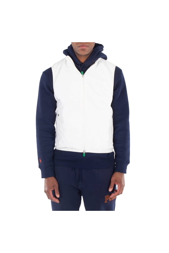 White Recycled Polyester Mars Vest, Size Large