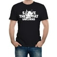 thumbnail image 1 of Save The Fat Unicorns Men's Graphic T-Shirt | Funny & Quirky Animal Tee, 1 of 2