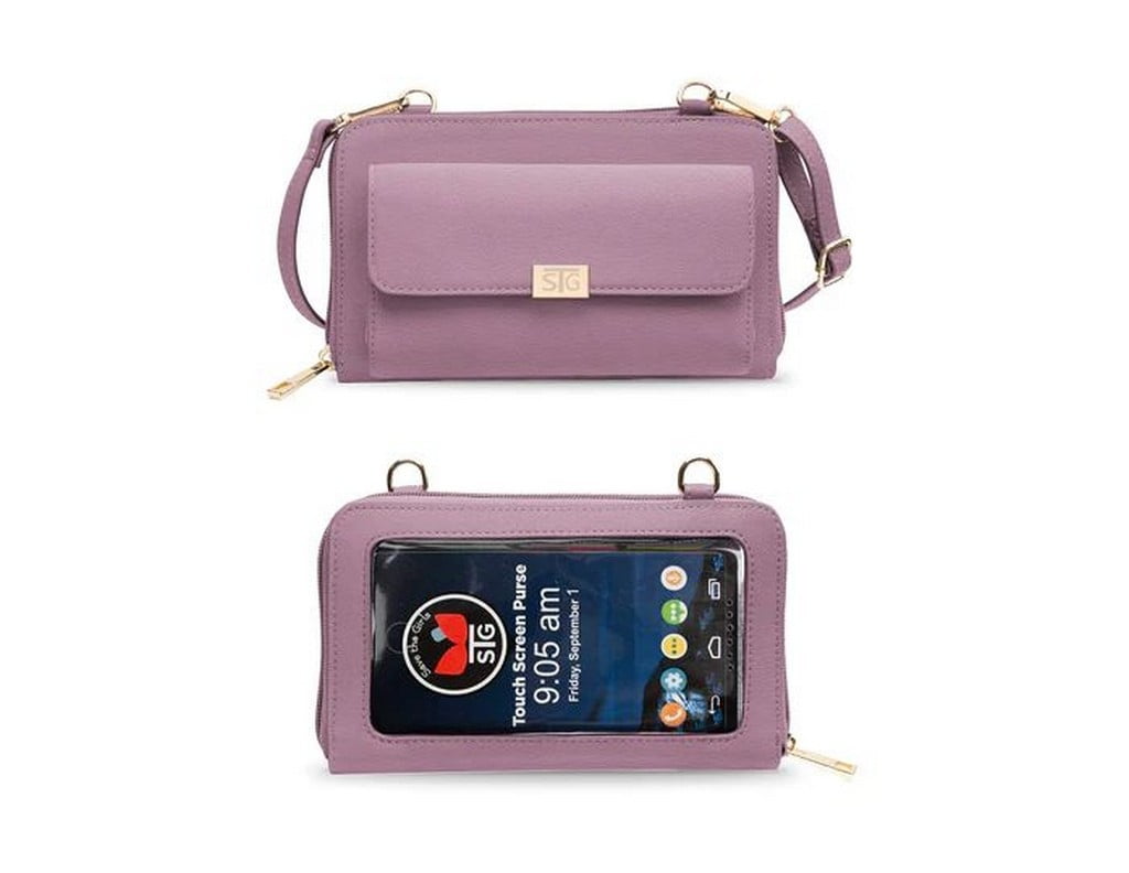 Save The Girls Purse Touch Screen Captiva Snap Lavender Dove CA-100 ...