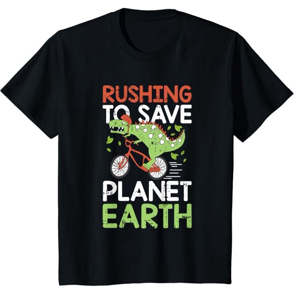 Save The Planet Earth Day Environmental Dinosaur Toddler Boy Unisex T-Shirt S-5XL - Best Birthday Gifts Vintage Tee - Best Birthday Tee Gifts