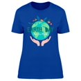 thumbnail image 1 of Save The Planet, Earth Day T-Shirt Women -Image by Shutterstock, Female XX-Large, 1 of 2