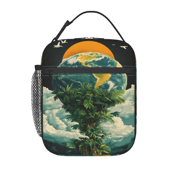 Save The Rainforest Lunch Bag Portable Thermal Lunch Box for Men and Women