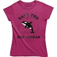 thumbnail image 1 of Save The Sea Pandas - Funny Whale Orca Dolphin Ocean Life Women's Gift T-Shirt, 1 of 4