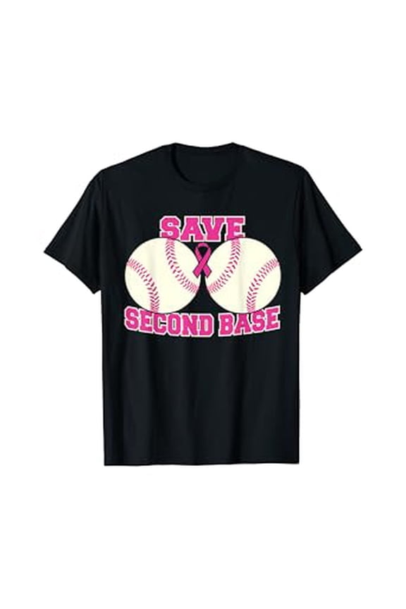 Save The Second Base Breast Cancer Survivor T-Shirt T-Shirt