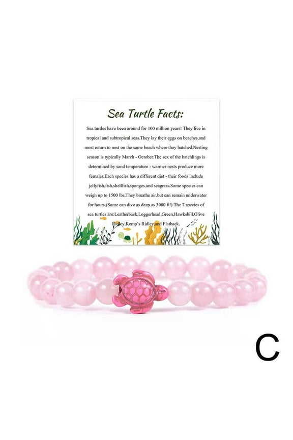 Save The Turtle Bracelet Energy Natural Stone Turquoise Jewelry Bead Turtle O3A2