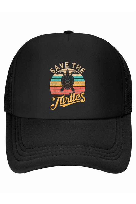 Save The Turtles Animal Rights Sea Turtle Retro Style Gift Baseball Cap