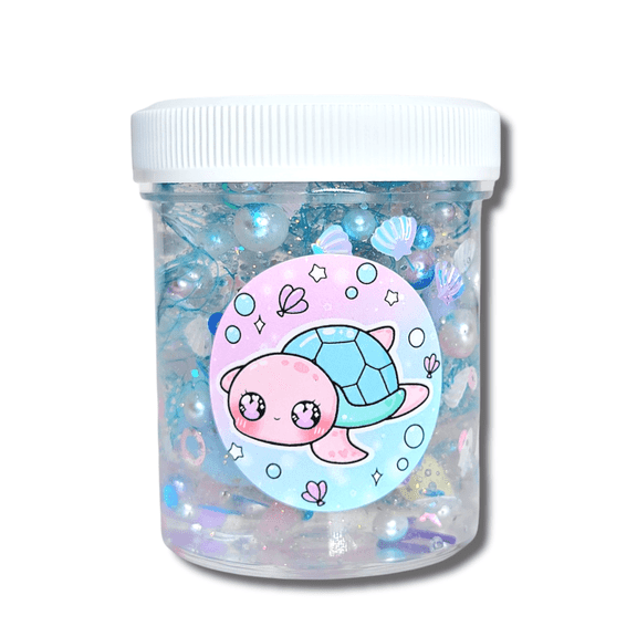 Save The Turtles Handmade Clear Slime