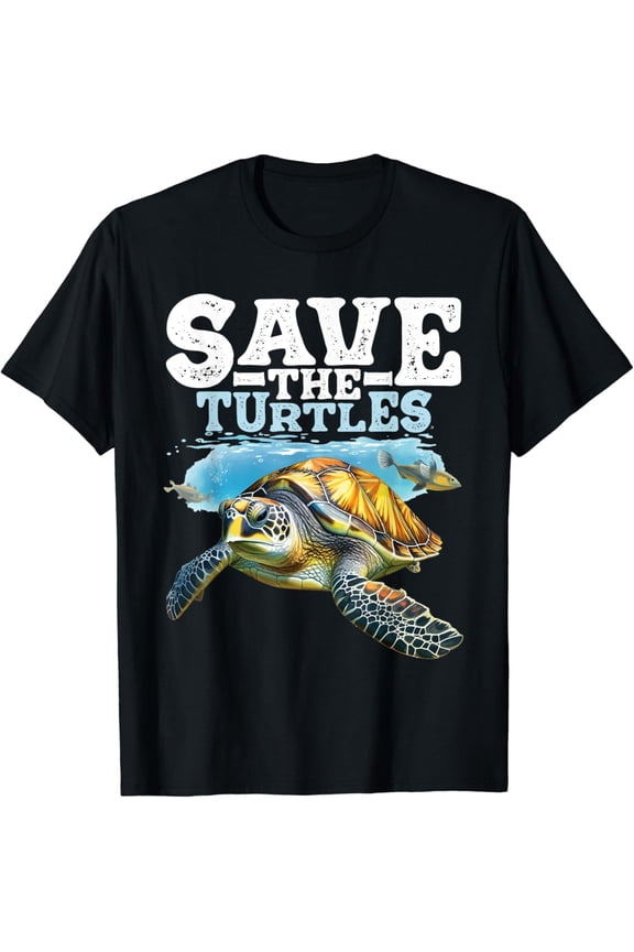 Save The Turtles Sea Ocean Wildlife Animal Nature Lover T-Shirt