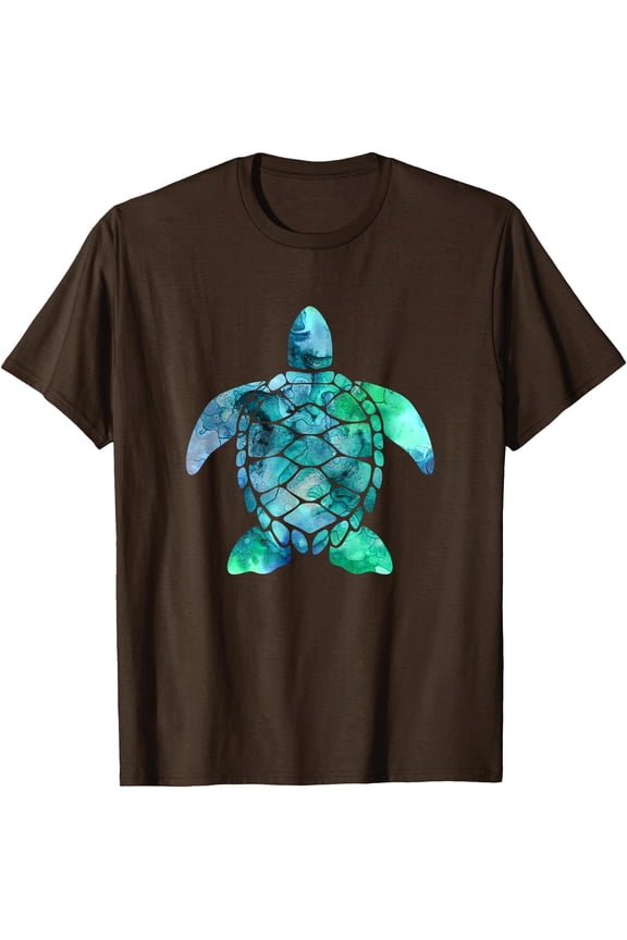 Save The Turtles Sea Turtle Gifts Ocean Animals Sea Turtle Unisex T-Shirt for Men Women Kids Toddler,Dark Chocolate Color,Size 5XL