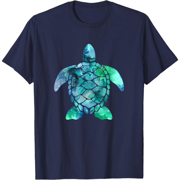 Save The Turtles Sea Turtle Gifts Ocean Animals Sea Turtle Unisex T-Shirt for Men Women Kids Toddler,Navy Color,Size 3T