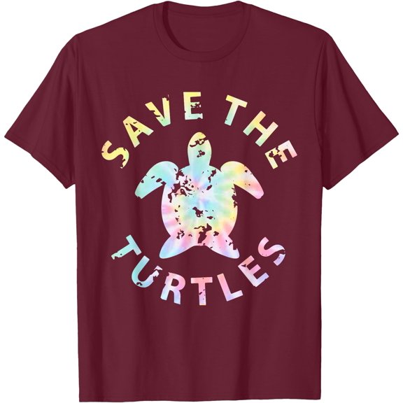 Save The Turtles Tie Dye Unisex T-Shirt for Men Women Kids Toddler