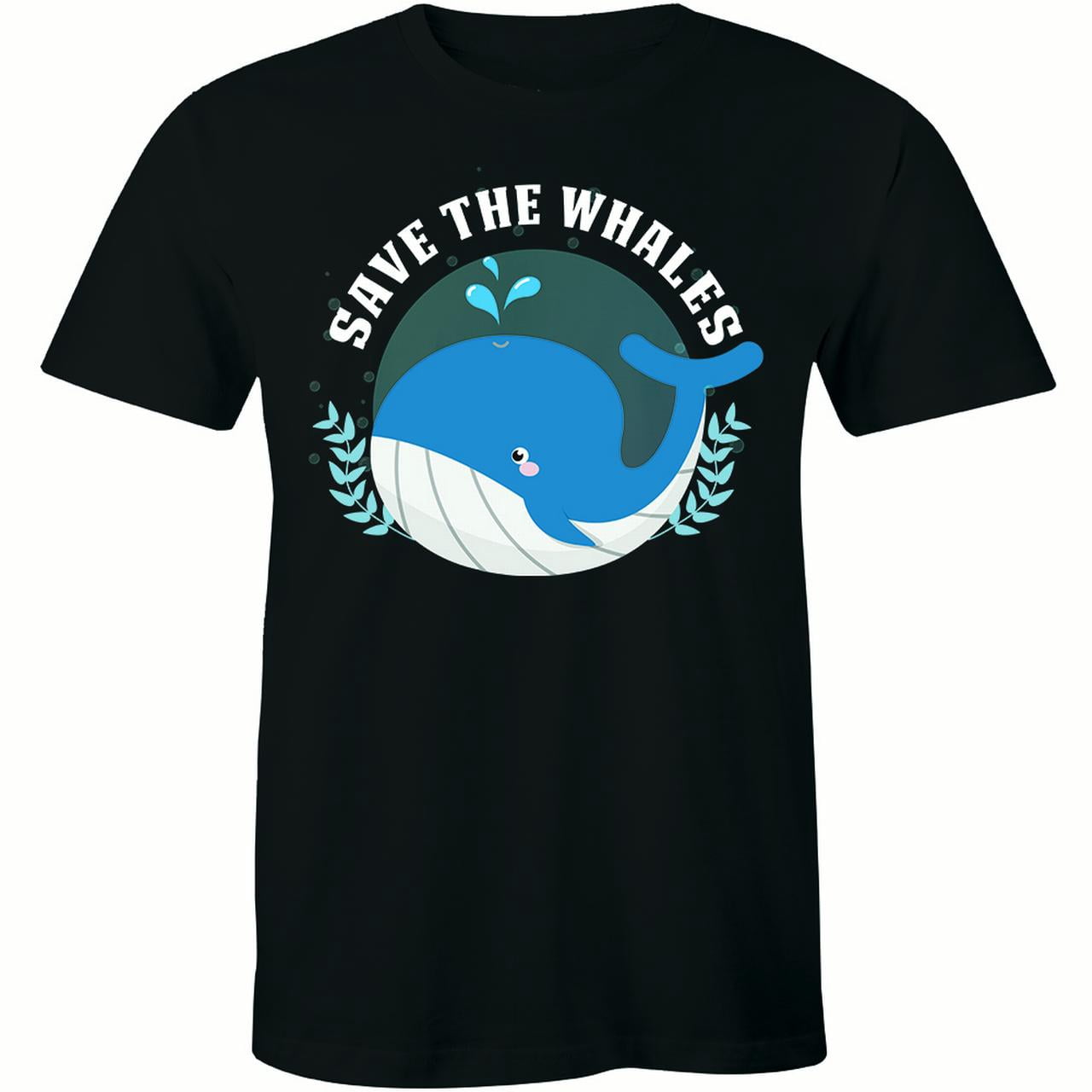 Save The Whales - Funny World Peace Narwhals Men's Tee Shirt - Walmart.com