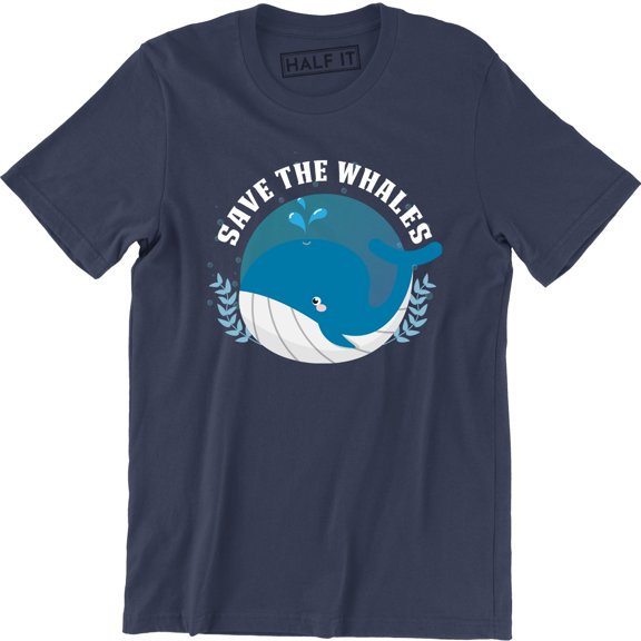 Save The Whales - Funny World Peace Narwhals Men's Tee Shirt