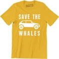 thumbnail image 1 of Save The Whales - Funny World Peace Narwhals Men's Tee, 1 of 4