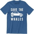 thumbnail image 1 of Save The Whales - Funny World Peace Narwhals Men's Tee, 1 of 4