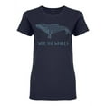 thumbnail image 1 of Save The Whales Shaped T-Shirt Women -Image by Shutterstock, Female x-Large, 1 of 2