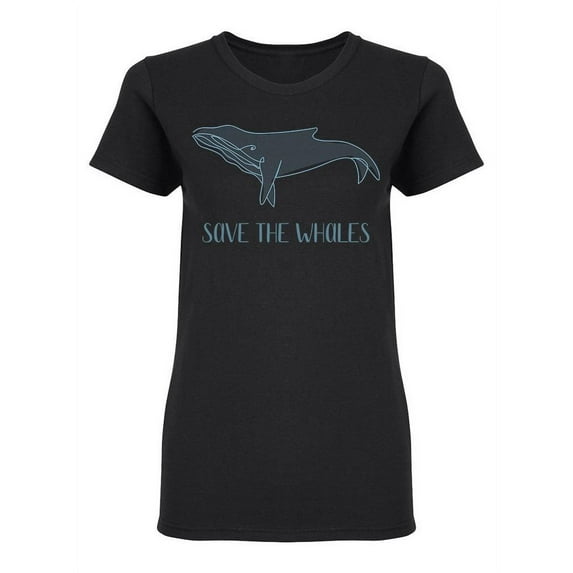 Save The Whales Shaped Tee Women's -Image by Shutterstock