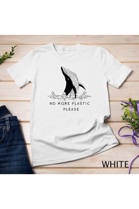 Save The Whales tshirt - No More Plastic, Please Unisex T-shirt