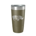 thumbnail image 1 of Save The Winos Tumbler Wine Rhinos Travel Mug Insulated Laser Engraved Coffee Cup Gift 20 oz Olive Green, 1 of 1