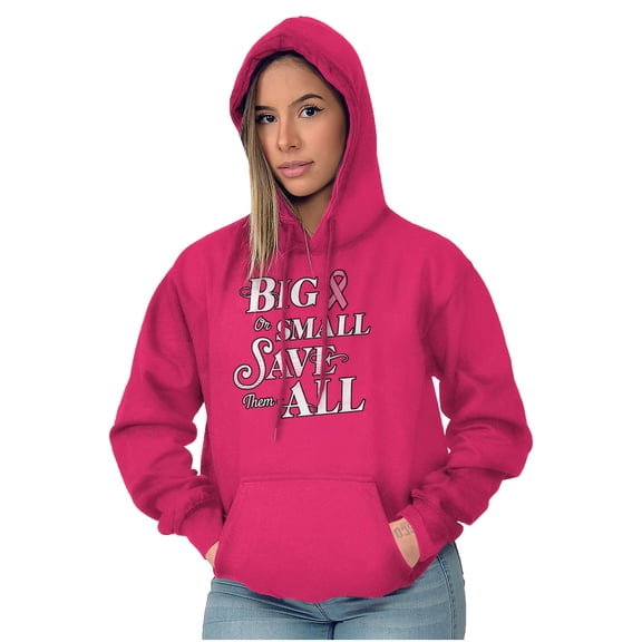 Save Them All Breast Cancer Awareness Hoodie Sweatshirt Women Brisco Brands S