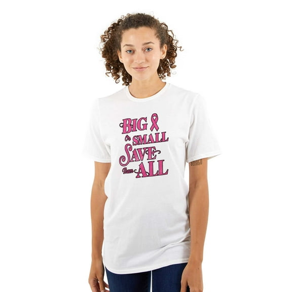 Save Them All Breast Cancer Awareness Women's Plus Size Graphic Tee Brisco Brands 2X
