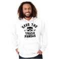 thumbnail image 1 of Save Trash Pandas Funny Raccoon Pun Hoodie Sweatshirt Women Men Brisco Brands L, 1 of 6