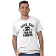 thumbnail image 1 of Save Trash Pandas Funny Raccoon Pun Men's Graphic T Shirt Tees Brisco Brands X, 1 of 4