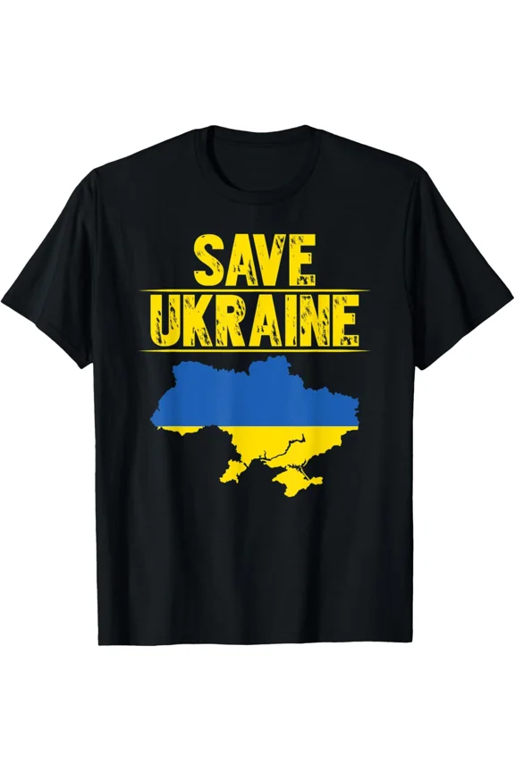 Save Ukraine With A Ukrainian Flag To Support And Pray For Ukraine New H9784 Unisex T-Shirt, Up to 5XL Available