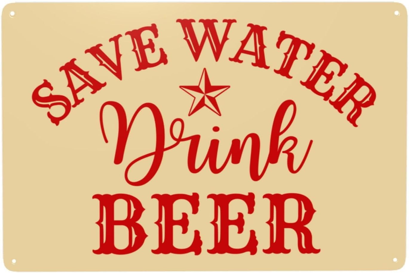 Cast Iron Save Water Drink Beer Novelty Sign Man Cave Garage Bar Pub Wall Decor Cast Iron Save Water Drink Beer Novelty Sign Man Cave Garage Bar Pub Wall Decor