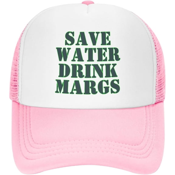 Save Water Drink Margs Mesh Hat Men Women Baseball Cap Funny Trucker Hats